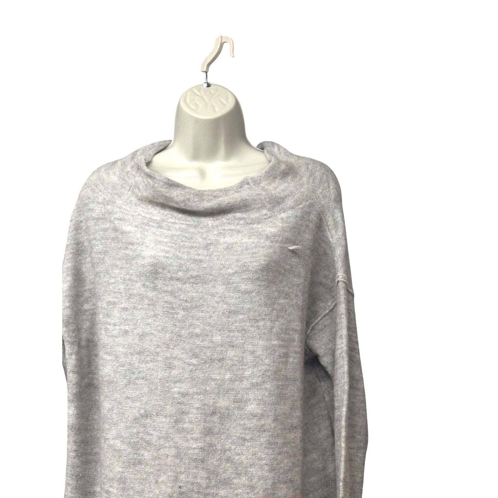 Other Stitchdrop Women’s Cowl Neck Soft Midi Tunic Dress, Heather Size XS / US 0-2 / IT 36-38 - 2 Thumbnail