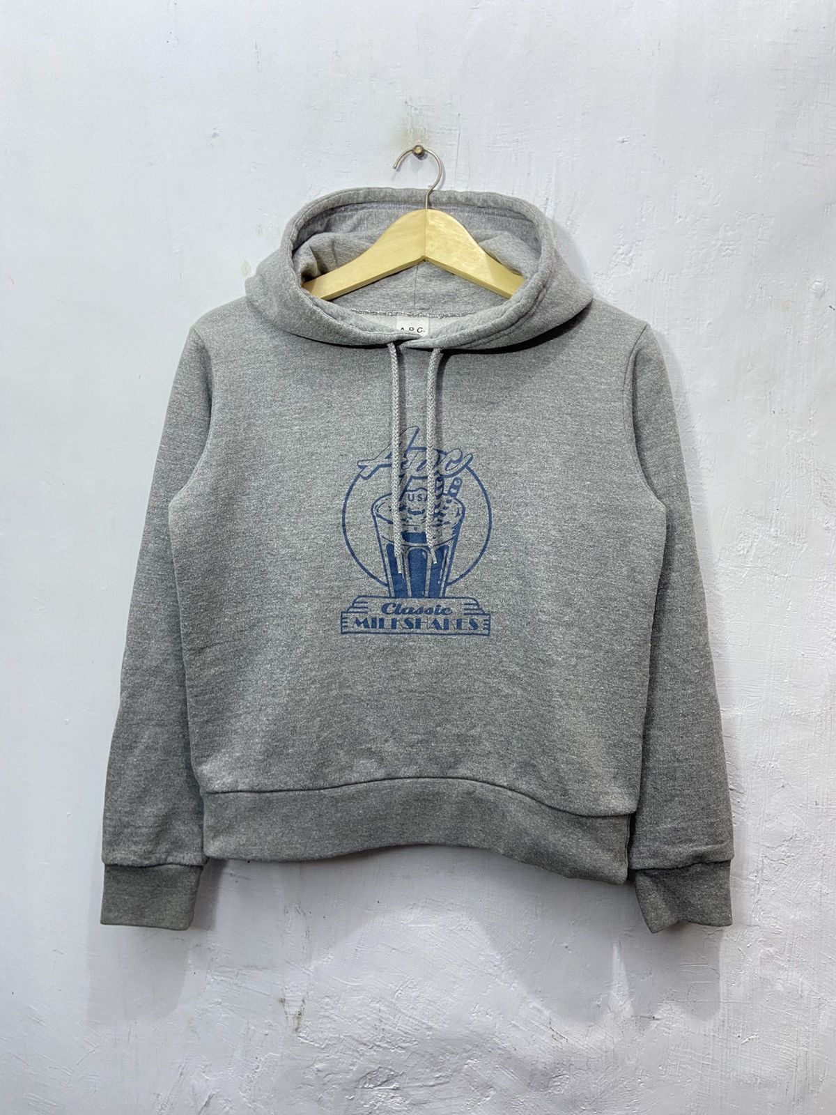 A.P.C Alfred Classic Milkshakes Gray Pullover Hoodie