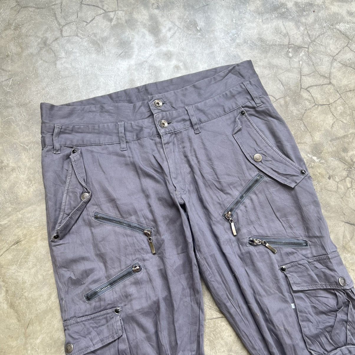 If Six Was Nine Semantic Design Cargo Bondage Flared Pants Size US 34 / EU 50 - 3 Thumbnail