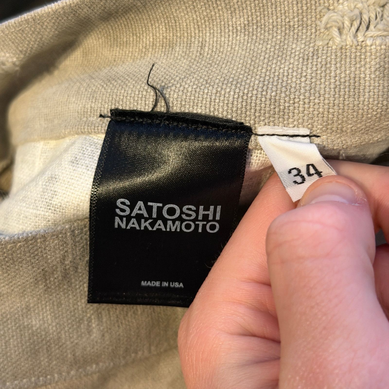 Satoshi Nakamoto Satoshi Nakamoto Mailbag Pants Size US 34 / EU 50 - 4 Thumbnail