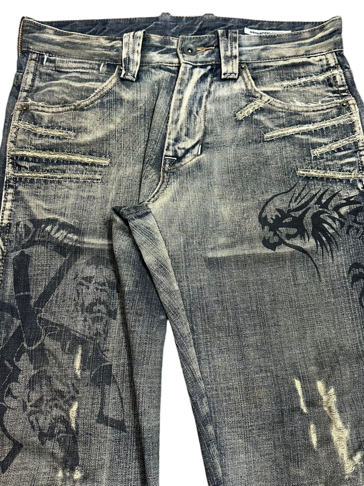 Japanese Brand Semantic Design Mud Wash Denim Size US 30 / EU 46 - 5 Thumbnail