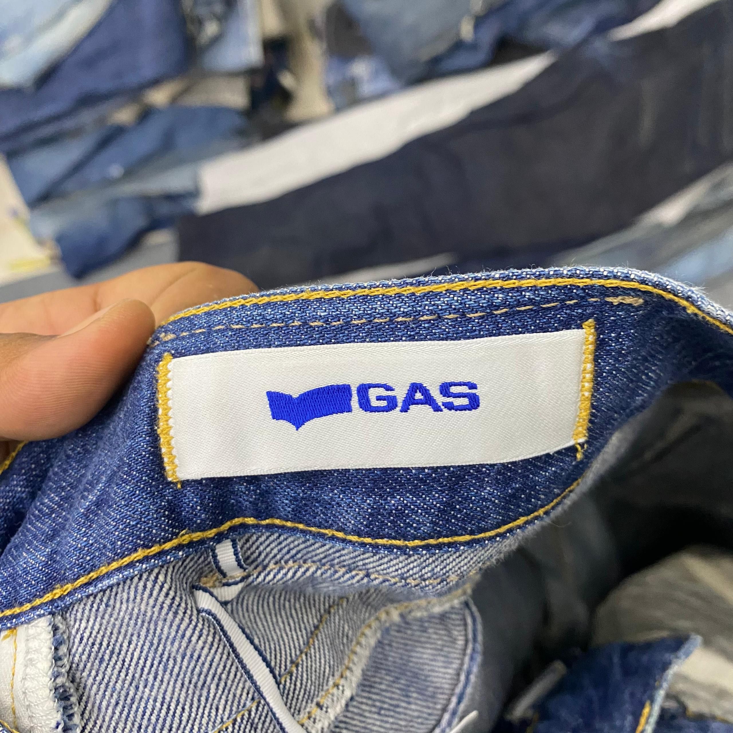 If Six Was Nine 💥Best Offer💥Vintage Gas Jeans designer Distressed Denim Size US 31 - 15 Thumbnail