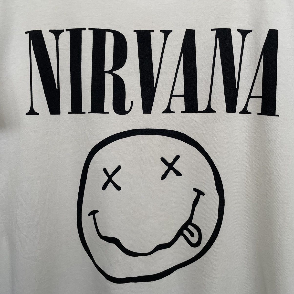GU × Nirvana GU x Nirvana Smiley Face Kurt Cobain Band T Shirt Size US M / EU 48-50 / 2 - 2 Thumbnail