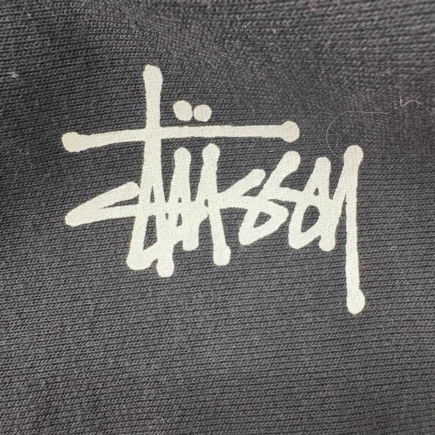 Stussy Stussy SS25 Logo Print Fleece Hoodie Vintage Men's Black M Size US M / EU 48-50 / 2 - 5 Thumbnail