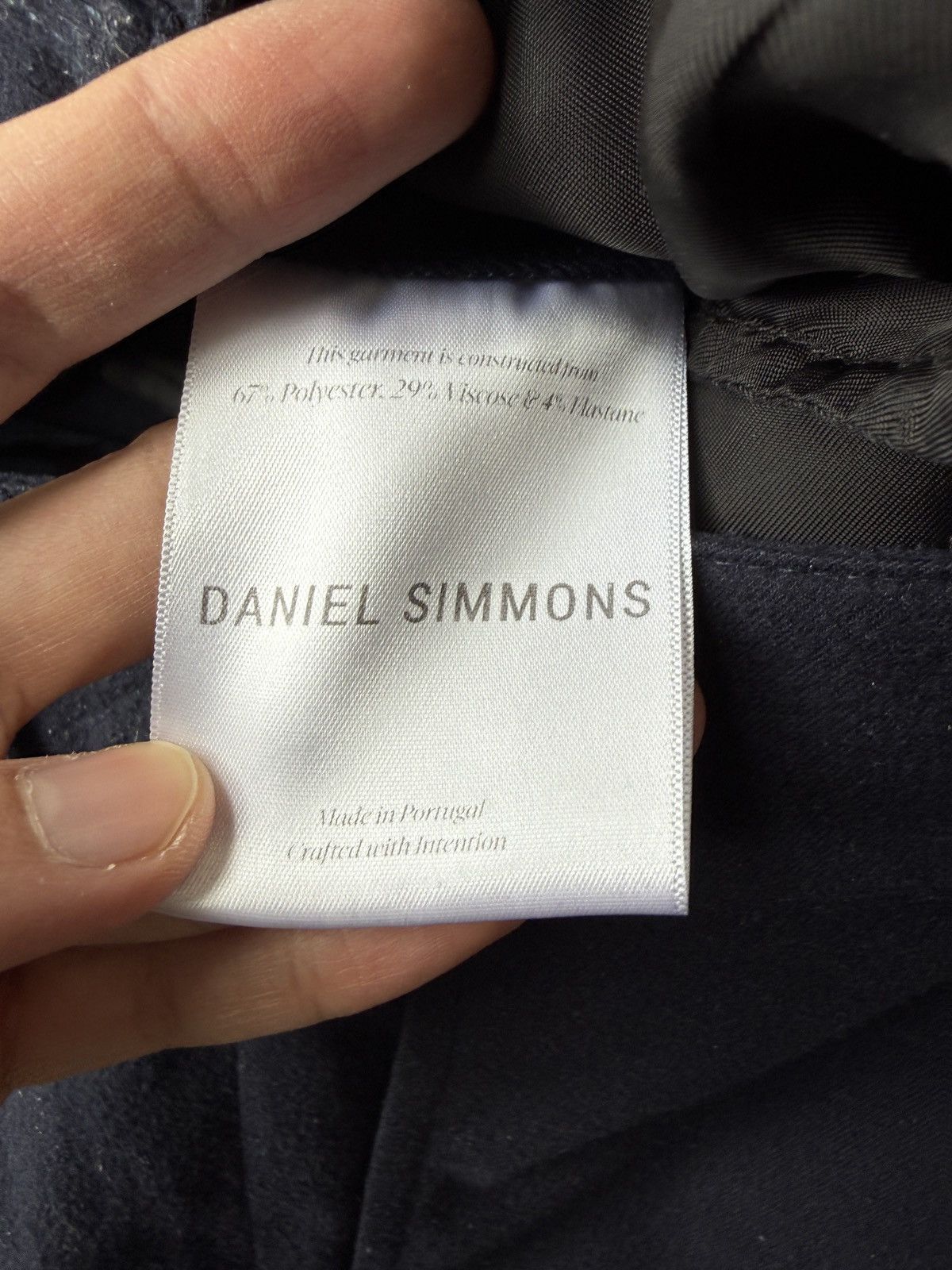 Daniel Simmons Daniel Simmons - Deep Navy Soft Handle Essential Trousers Size US 28 / EU 44 - 4 Thumbnail