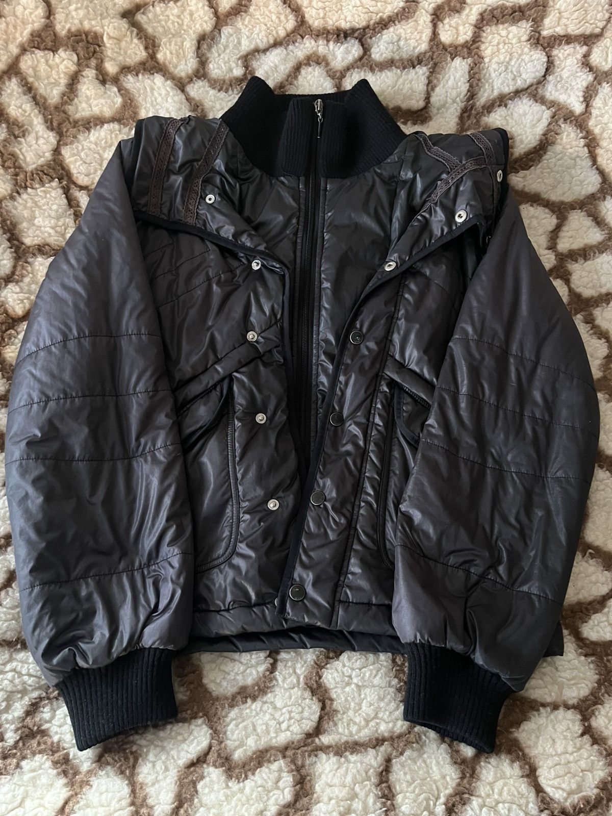 Diesel Diesel 2000s Rare Asymetric Puffer Jacket Size US M / EU 48-50 / 2 - 2 Thumbnail