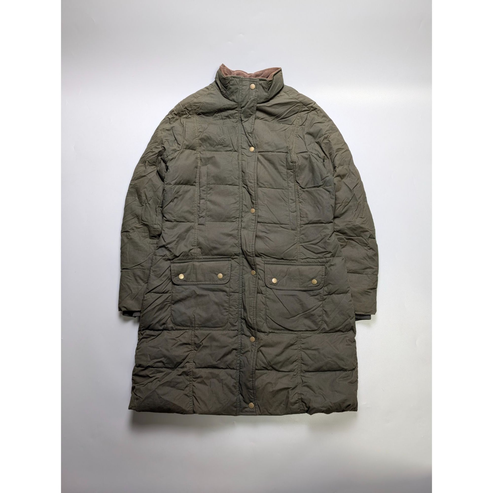 Barbour Barbour Peninsula Waxed Down Jacket Coat (Y1093) Size XL / US 12-14 / IT 48-50 - 1 Thumbnail