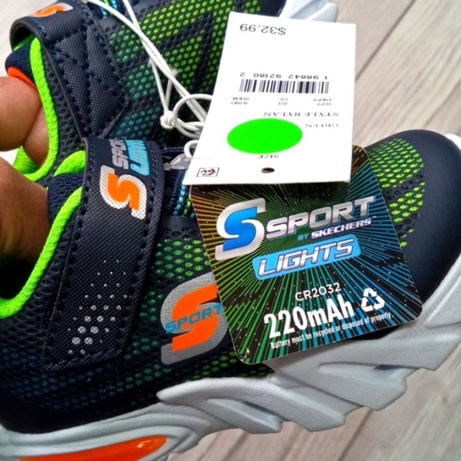 SKECHERS (S-3506) S Sport by Skechers Rylan Light-Up Sneakers Sz 5 Size US 5 / IT 35 - 8 Thumbnail
