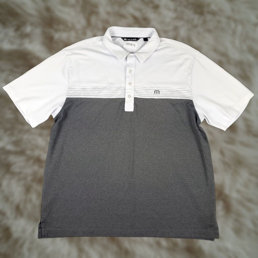 TravisMathew Travis Mathew Polo Shirt Mens XL Gray Golf Casual Short Sleeve Shirt Size US XL / EU 56 / 4 - 1 Thumbnail