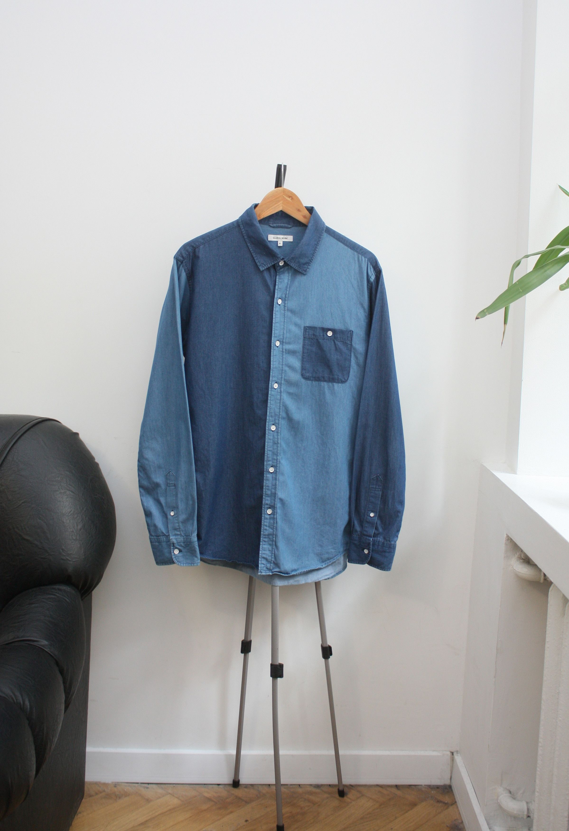 Global Work Global Work Denim Blue Patch Work Shirt Size US L / EU 52-54 / 3 - 2 Thumbnail