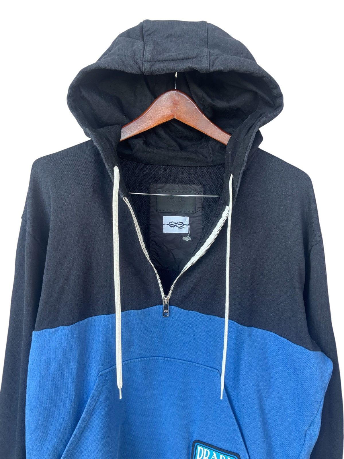 Prada Prada Quarter Zip Hoodie Size US XL / EU 56 / 4 - 4 Thumbnail