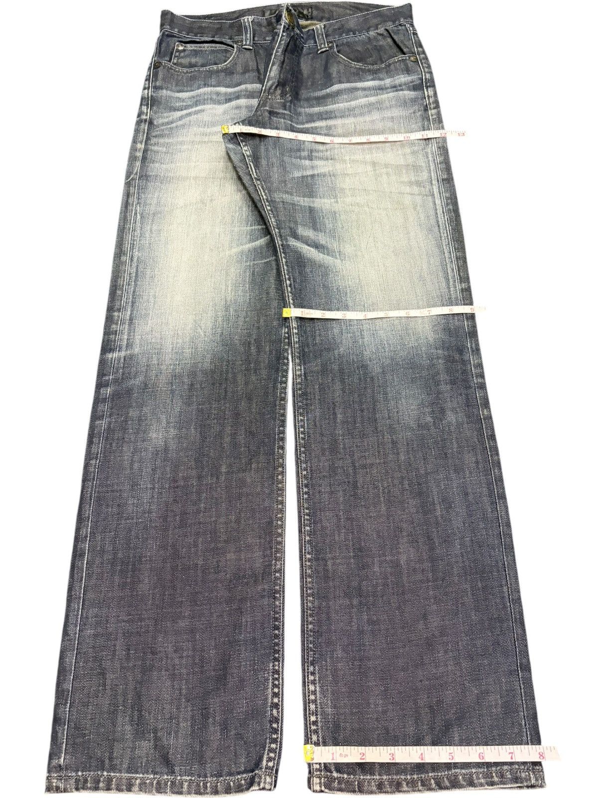 Edwin Vintage Japanese Brand Faded Wash Distress Loose Jeans Size US 31 - 8 Thumbnail