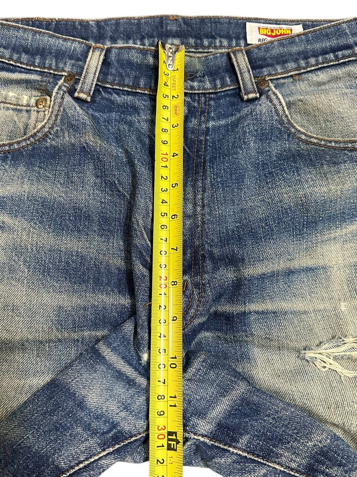Big John Vintage Big John Classic Mud Wash Style Distress Baggy Jeans Size US 33 - 17 Thumbnail