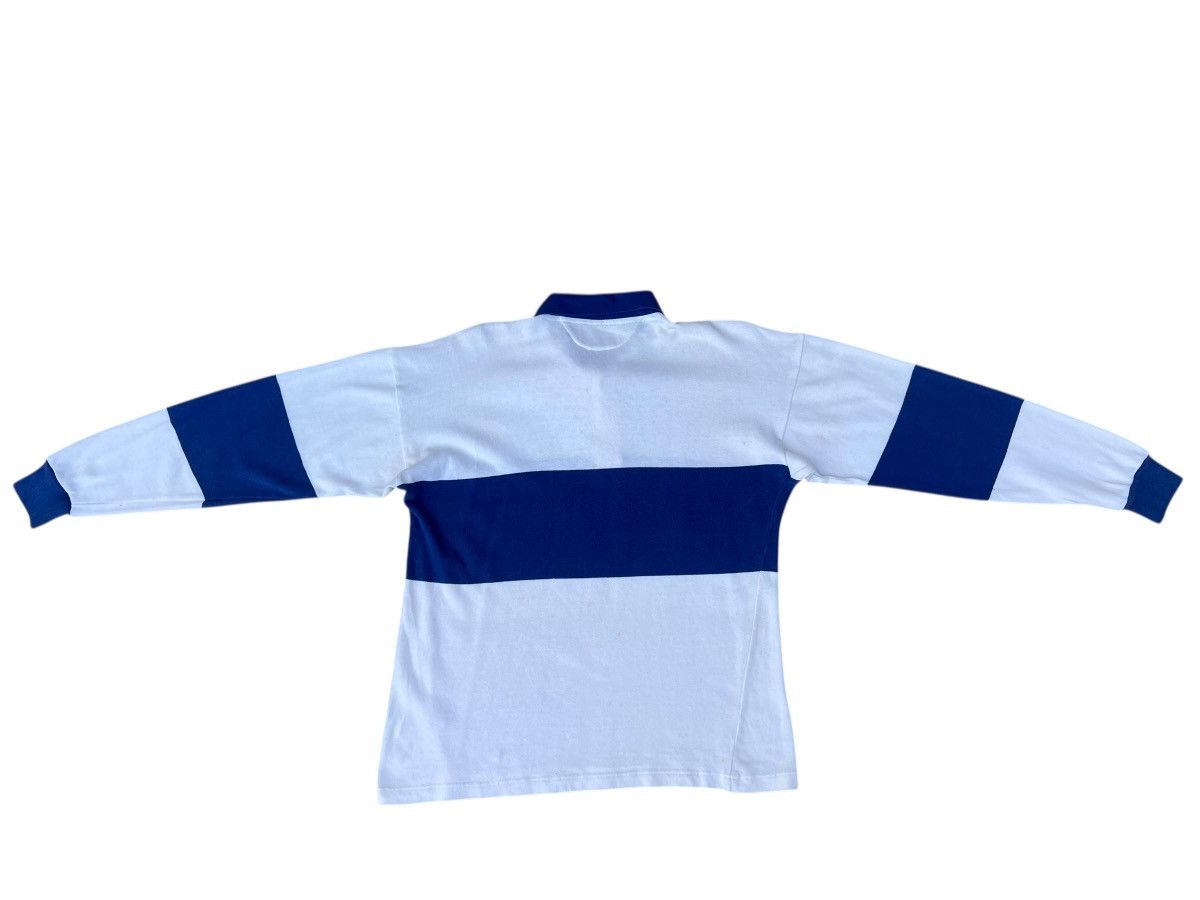 Benetton Vintage 90s Benetton Spell Out Rugby Shirt Pablo Escobar Size US L / EU 52-54 / 3 - 5 Thumbnail