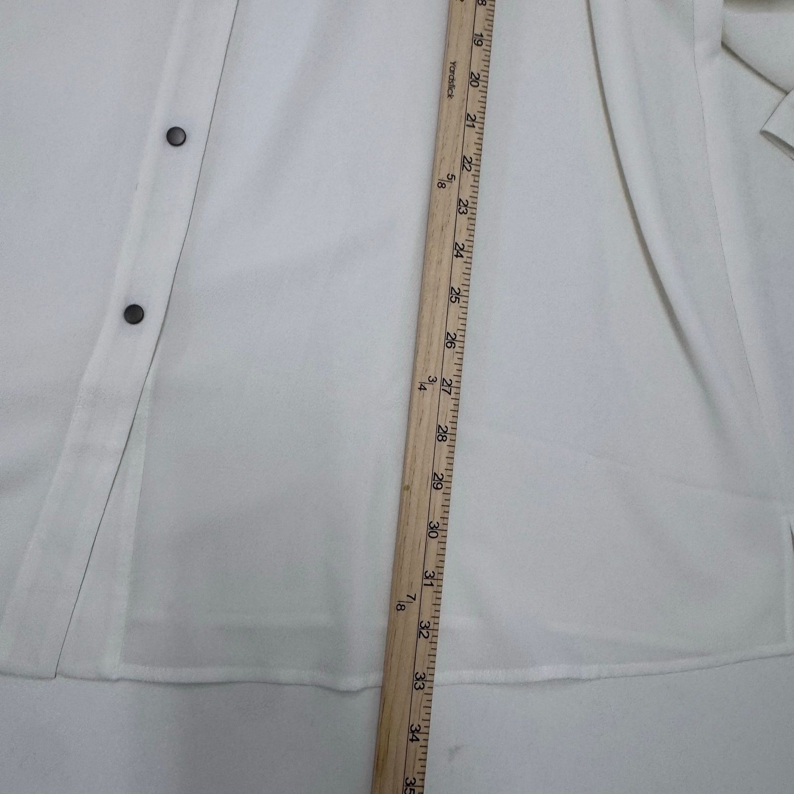 Marina Rinaldi Marina Rinaldi White Button Up Chain Blouse 31/US 22 Neutral Size 3XL / US 20-22 - 8 Thumbnail