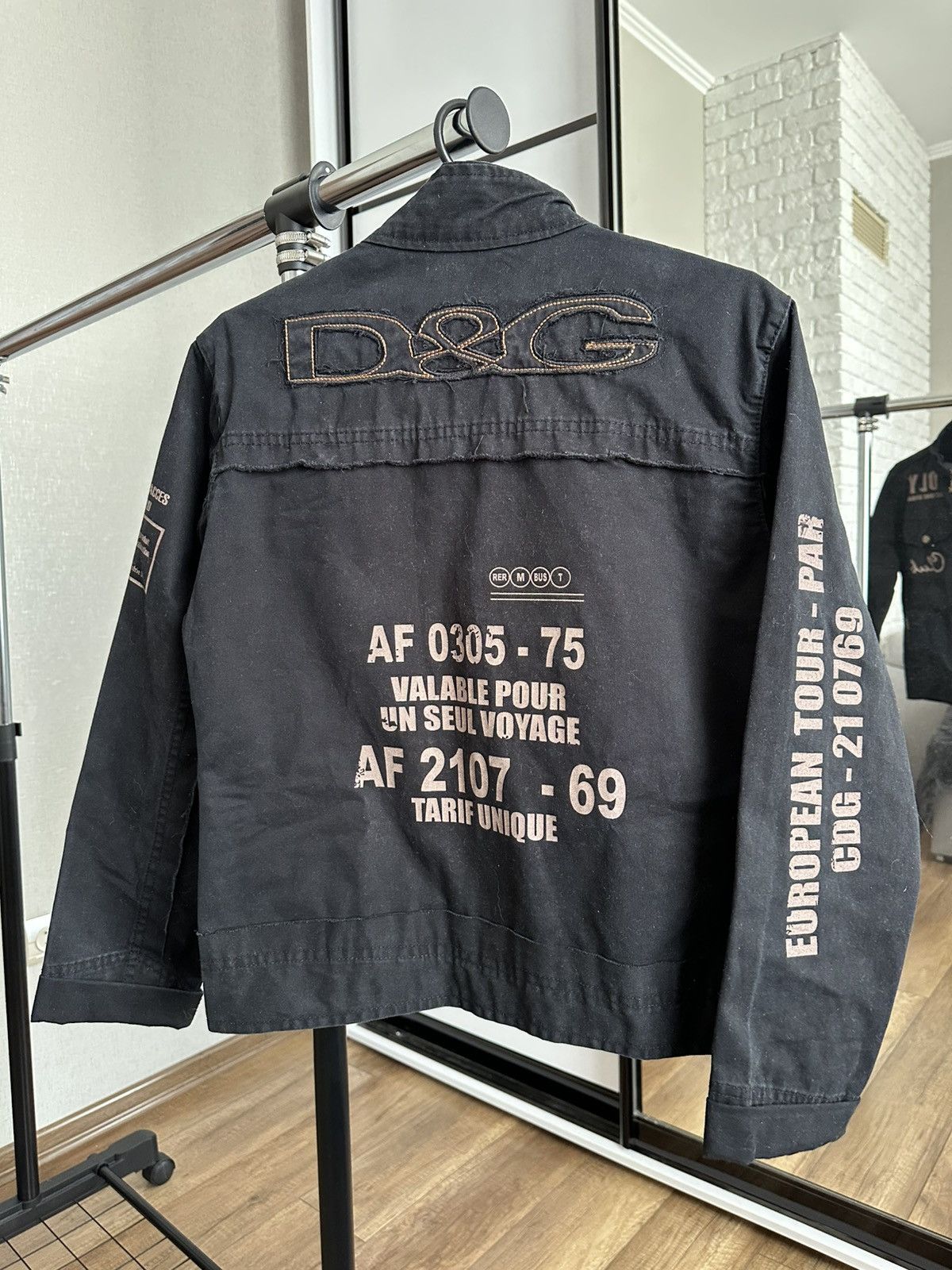 Dolce & Gabbana Dolce & Gabbana D&G Tour Vintage Denim Jacket 90s Size L / US 10 / IT 46 - 3 Thumbnail