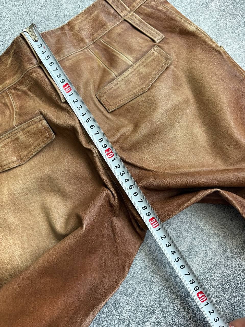 Jitrois Jean Claude Jitrois Brown Leather Pants size 38 Size 38" / US 16 / IT 52 - 13 Thumbnail