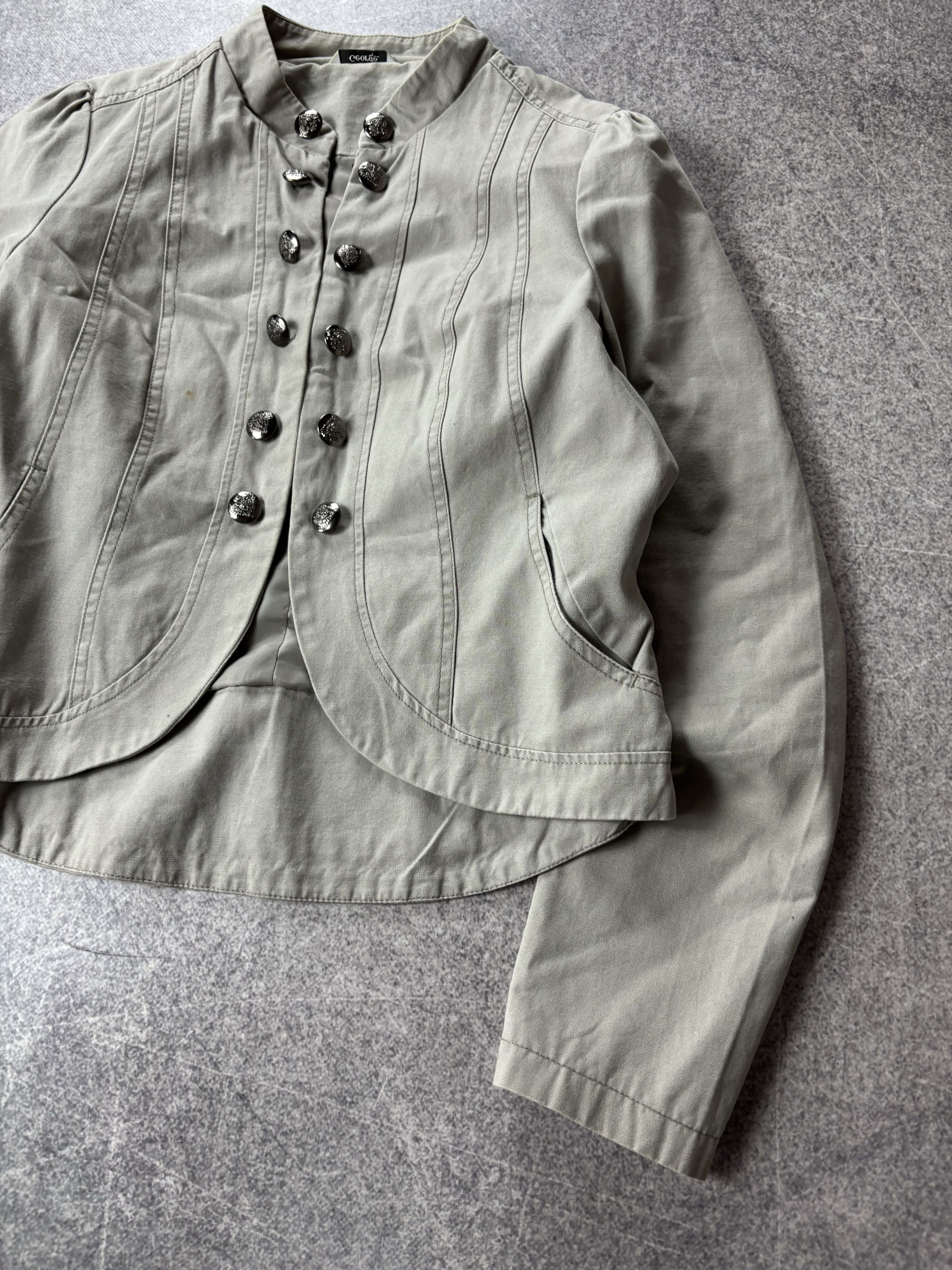 Yohji Yamamoto 00s Washed Napoleon Military Cotton Jacket PPFM Mad Punk Size US S / EU 44-46 / 1 - 5 Thumbnail