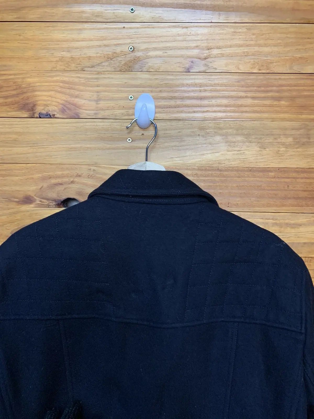 Allsaints AllSaints Spitalfields Wool Biker Jacket – Men’s Black Moto Size US XL / EU 56 / 4 - 7 Thumbnail