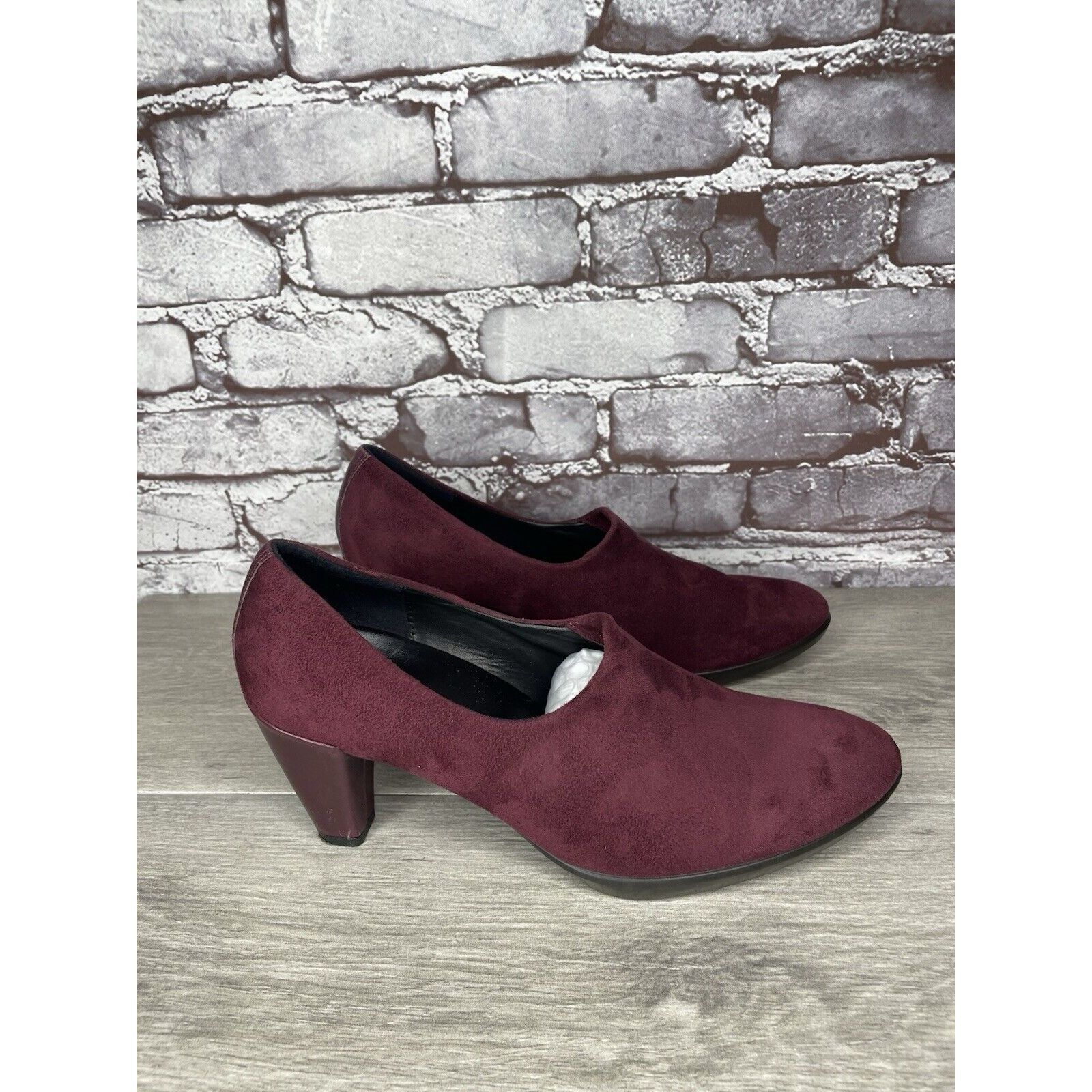 Ecco Ecco Danish Design Purple Plum Suede Leather Pumps Heels Wom Size US 9 / IT 39 - 17 Thumbnail