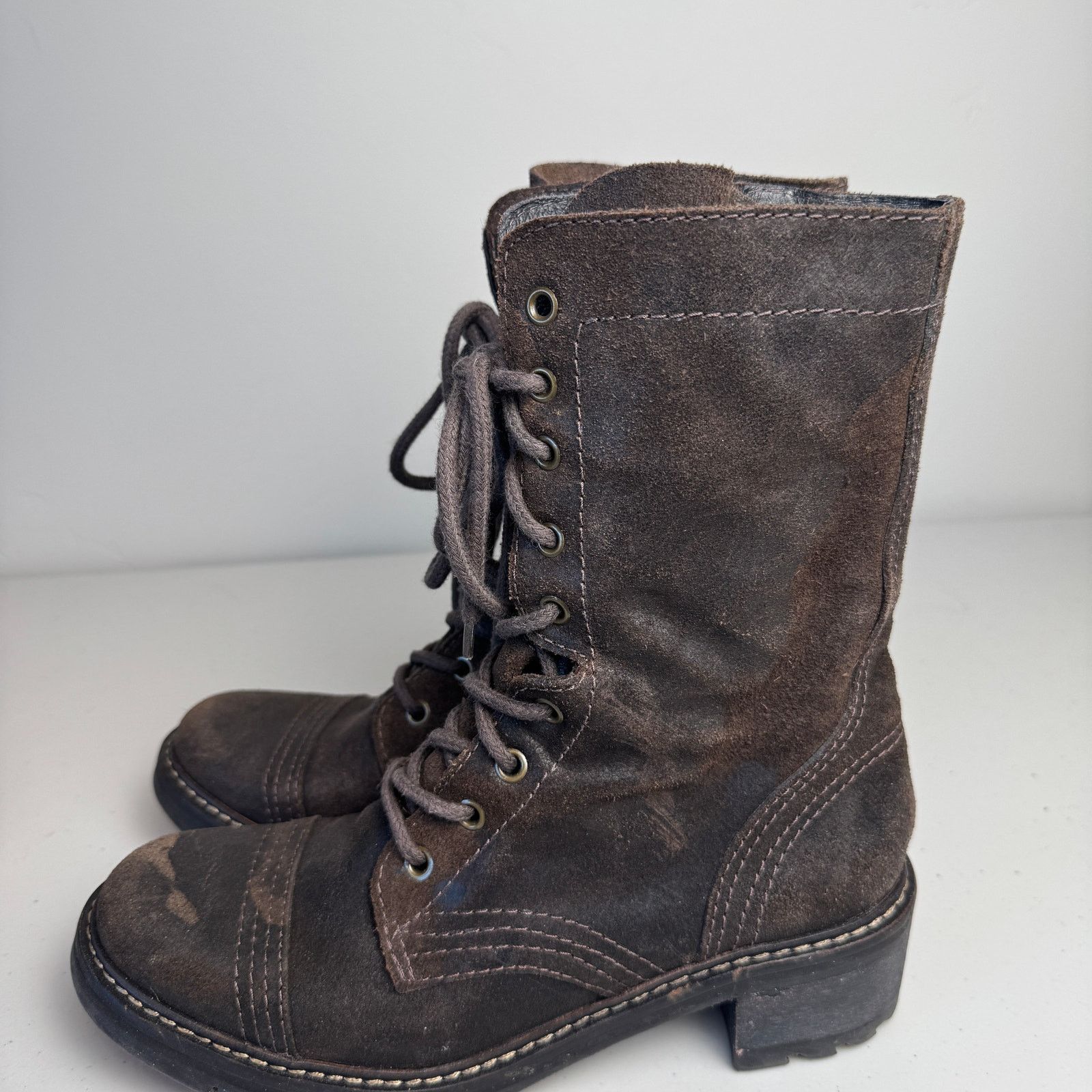 Donald Pliner × Other Donald J Pliner Brown Leather Lace Up Zip Boots - 8.5M Size US 8.5 / IT 38.5 - 6 Thumbnail