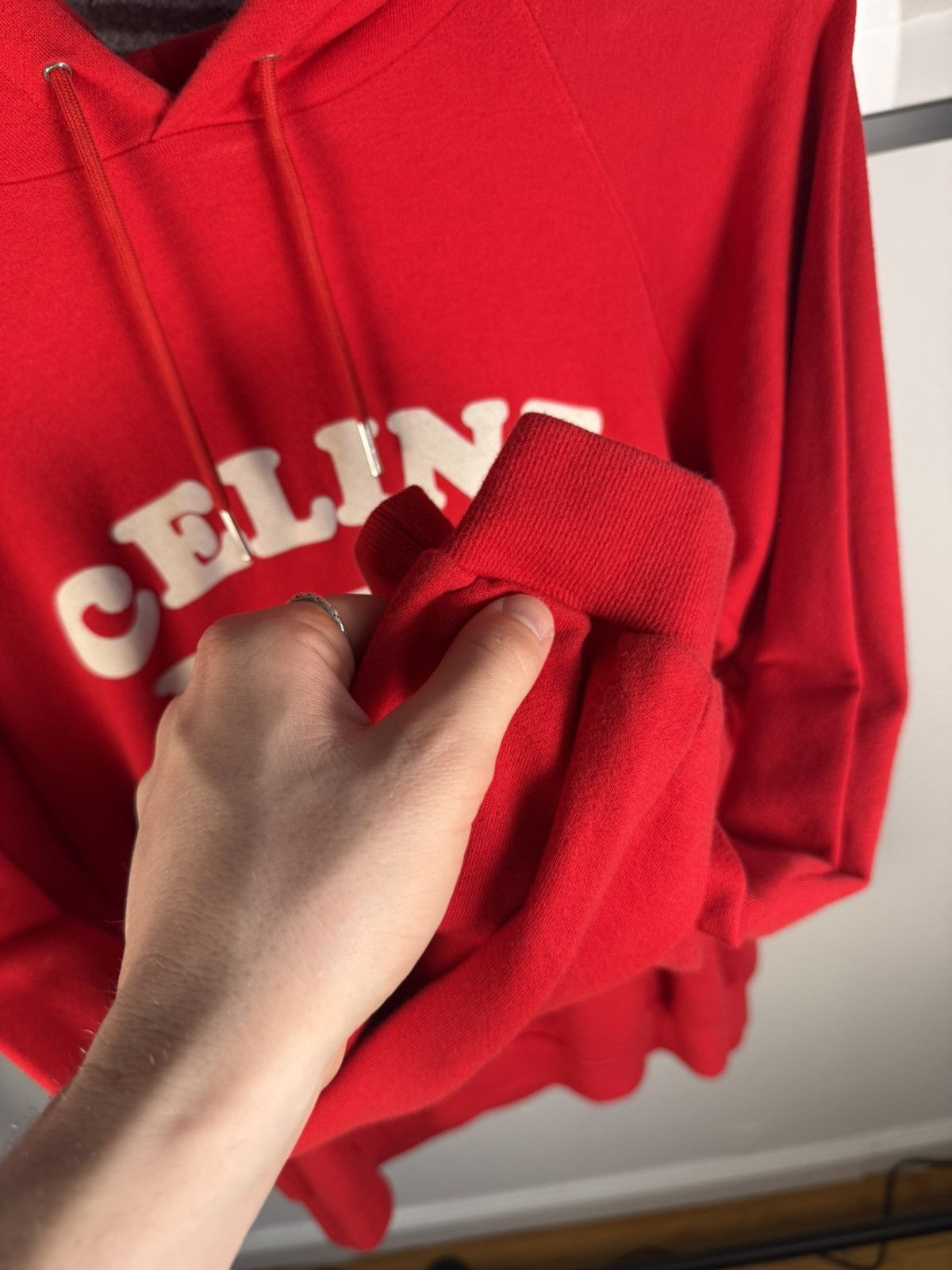 Celine ICONIC🍷 FALL/WINTER 2020 CELINE PARIS CASHMERE LOGO HOODIE Size US M / EU 48-50 / 2 - 7 Thumbnail