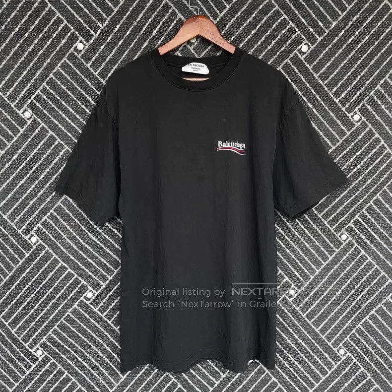 Balenciaga Balenciaga Cola Embroidery Loose Fit Short Sleeve T-Shirt Size US M / EU 48-50 / 2 - 1 Thumbnail