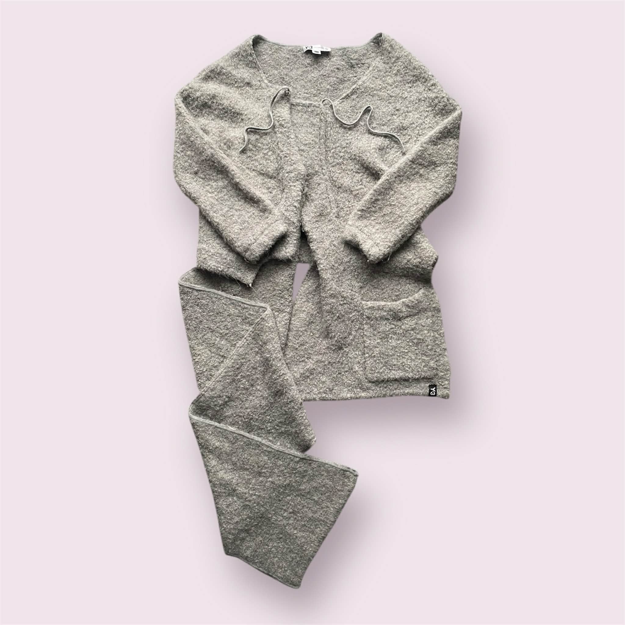Adidas × Y's Yohji Yamamoto x Adidas Y-3 Fuzzy Deconstructed Wrap Trench Size M / US 6-8 / IT 42-44 - 1 Thumbnail
