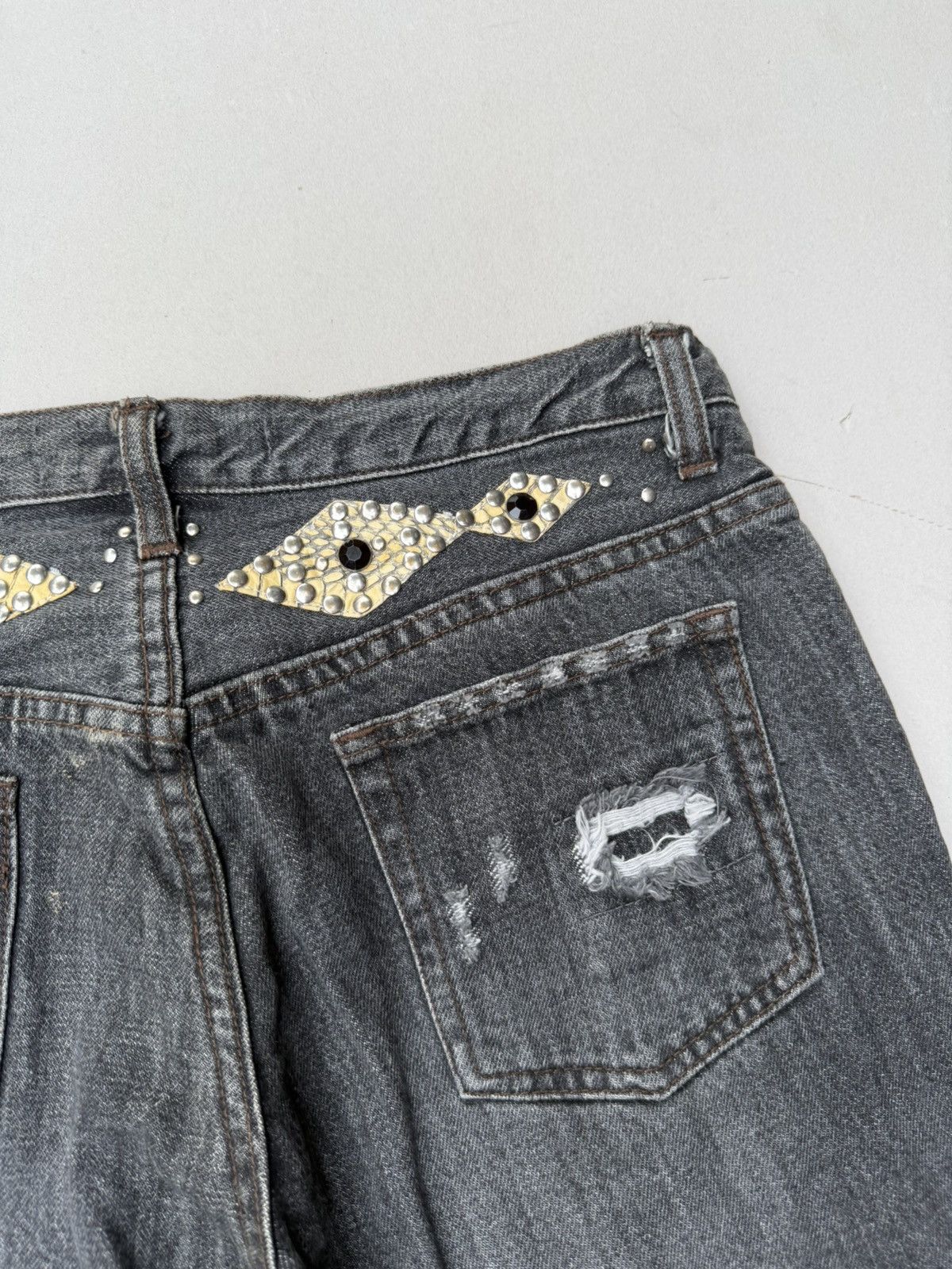 Japanese Brand Lace up flare jeans Size US 31 - 8 Thumbnail