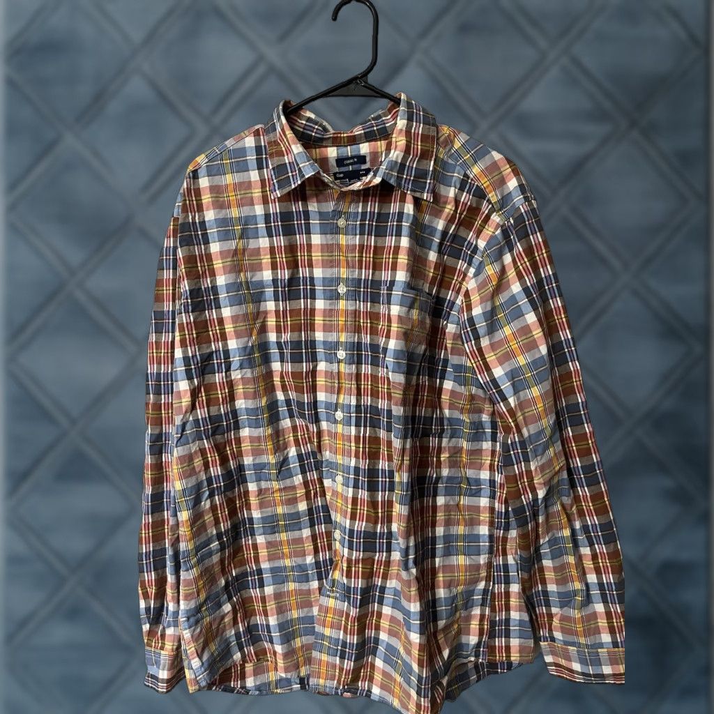 Gap Gap Classic Fit Button-Down Long Sleeve Shirt XL Multicolor Striped Mens Size US XL / EU 56 / 4 - 1 Thumbnail