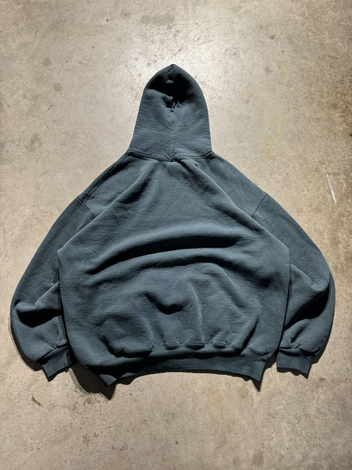 Akimbo Club × Russell Athletic × Vintage Vintage 90s Russell Athletic Blank Faded Green Hoodie Size US XL / EU 56 / 4 - 4 Thumbnail