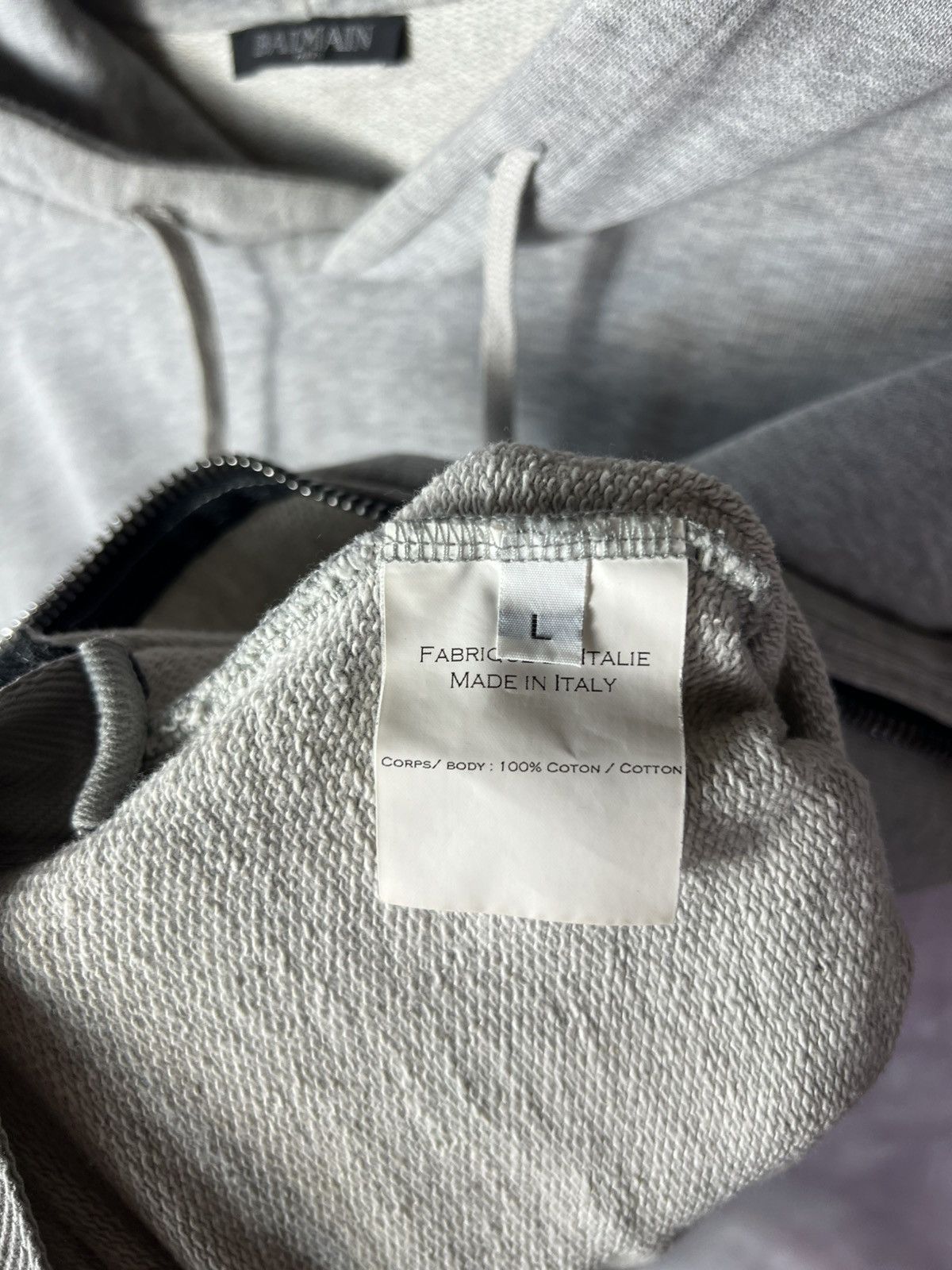 Balmain Balmain By Olivier Rousteing Double Side Zip Luxury Hoodie Size US L / EU 52-54 / 3 - 10 Thumbnail