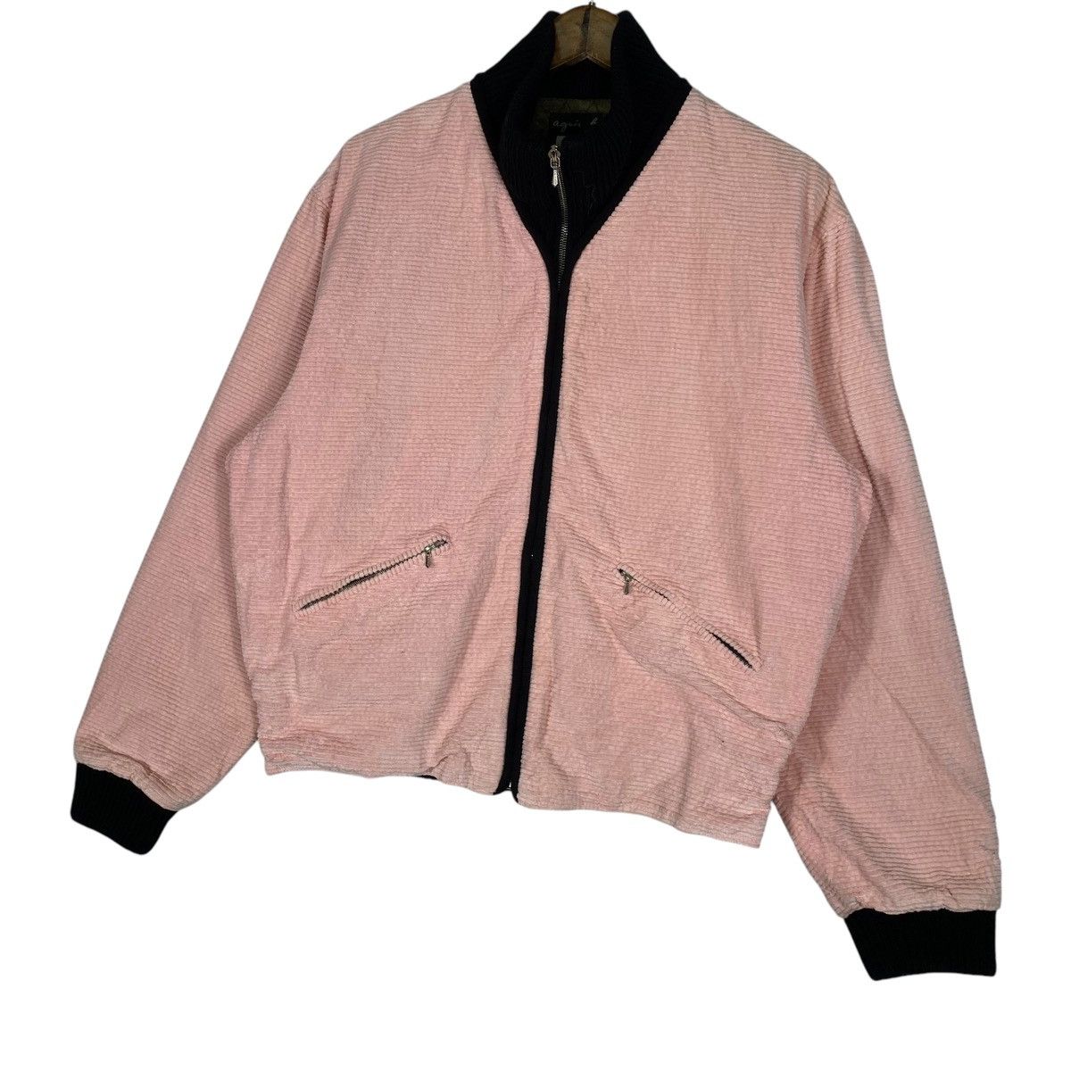 agnes b. Vintage Agnès b. Paris Corduroy Bomber Jacket Made in France Size L / US 10 / IT 46 - 2 Thumbnail