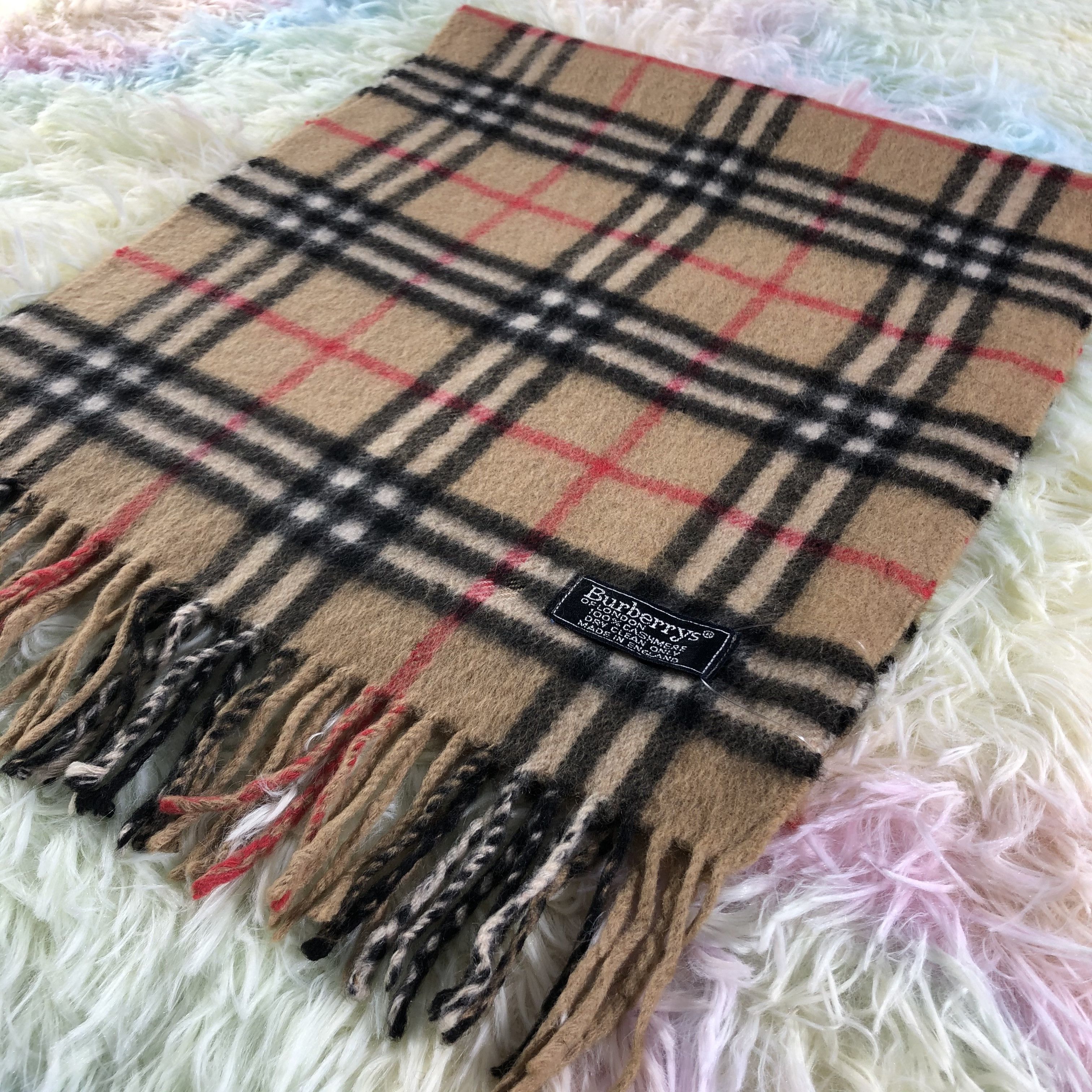 Burberry × Vintage Burberry Scarf / Muffler / Neckwear - KM438 Size ONE SIZE - 3 Thumbnail