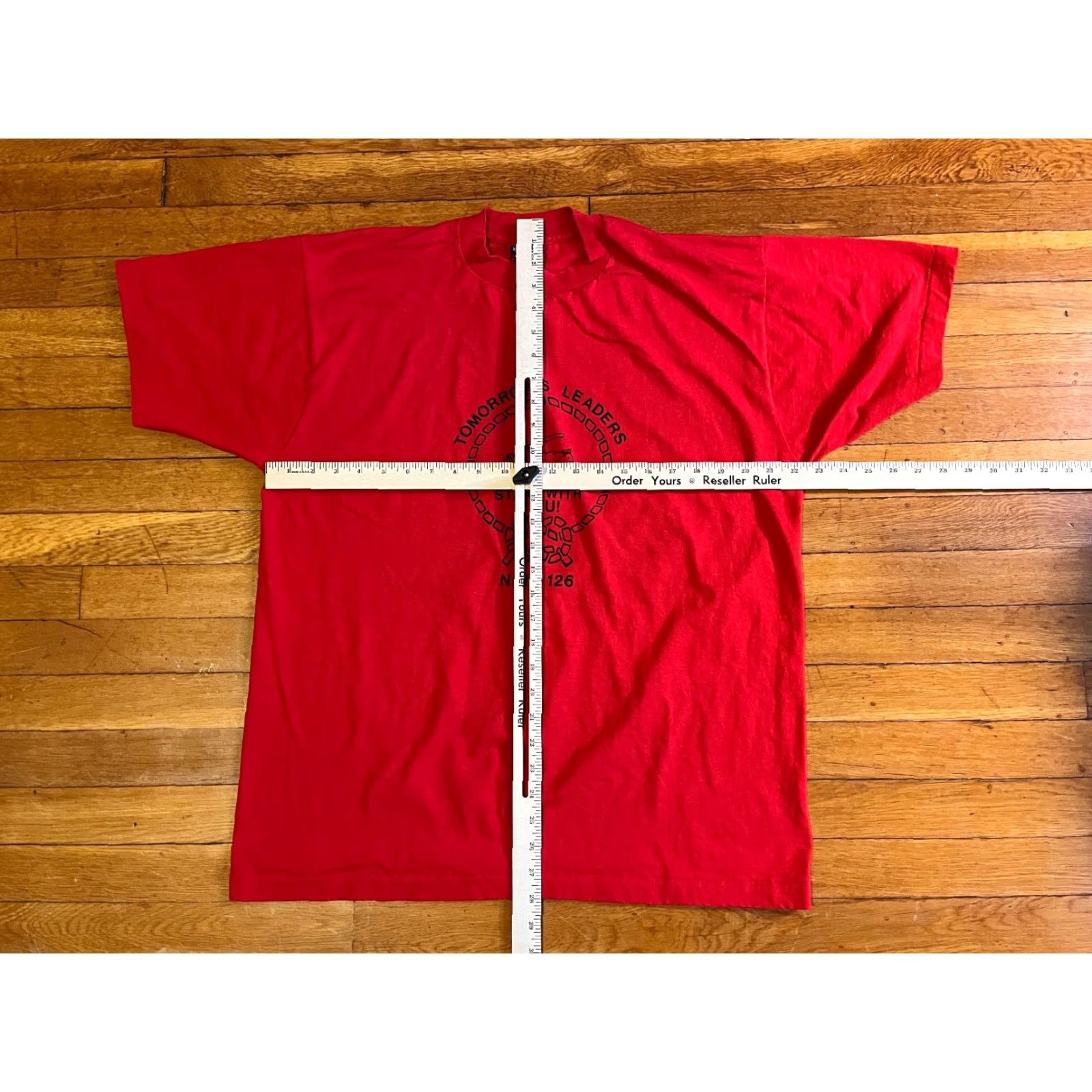 Fruit Of The Loom VINTAGE Nike Shirt Men’s XL Red 90s Logo Graphic Print Crew Neck Short Sleeve USA Size US XL / EU 56 / 4 - 6 Thumbnail