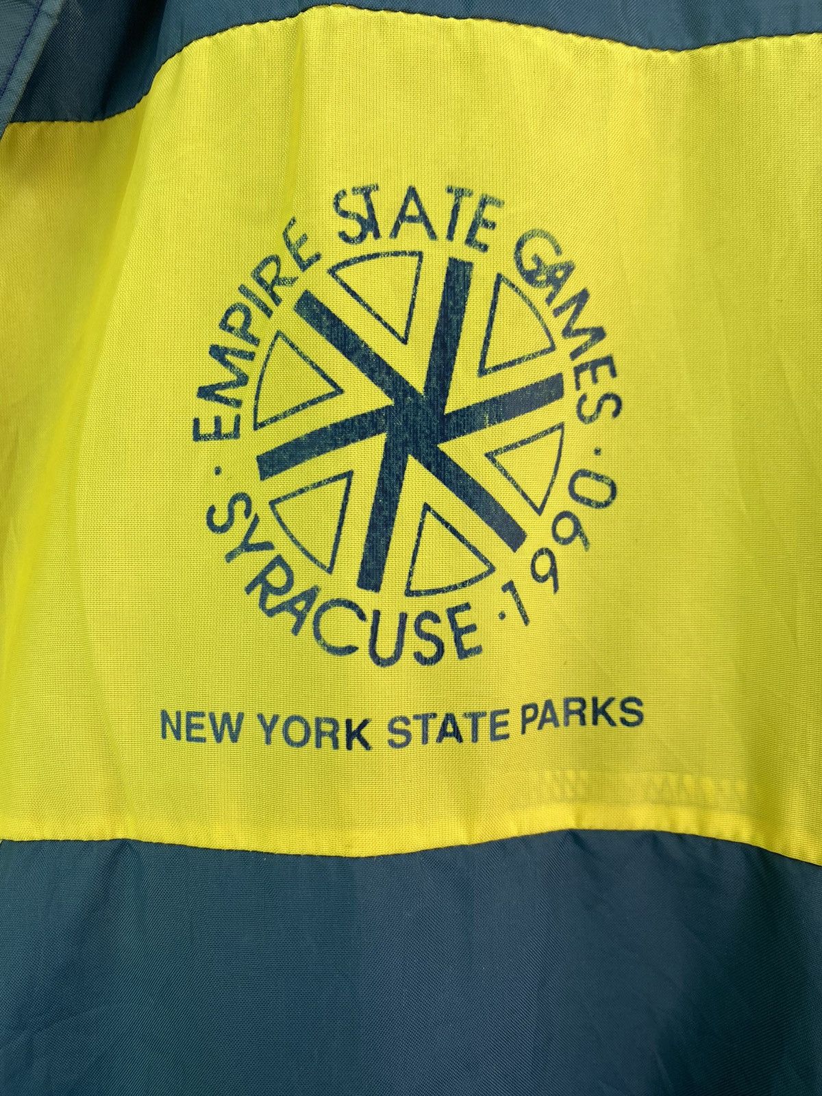 Vintage Vtg 90 ESG Lake Placid New York States Parks Syracuse jacket Size US L / EU 52-54 / 3 - 3 Thumbnail