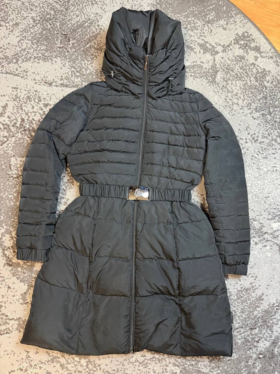 Moncler MONCLER DURACE Down Puffer Coat Jacket Black Big Collar Size XS / US 0-2 / IT 36-38 - 1 Thumbnail