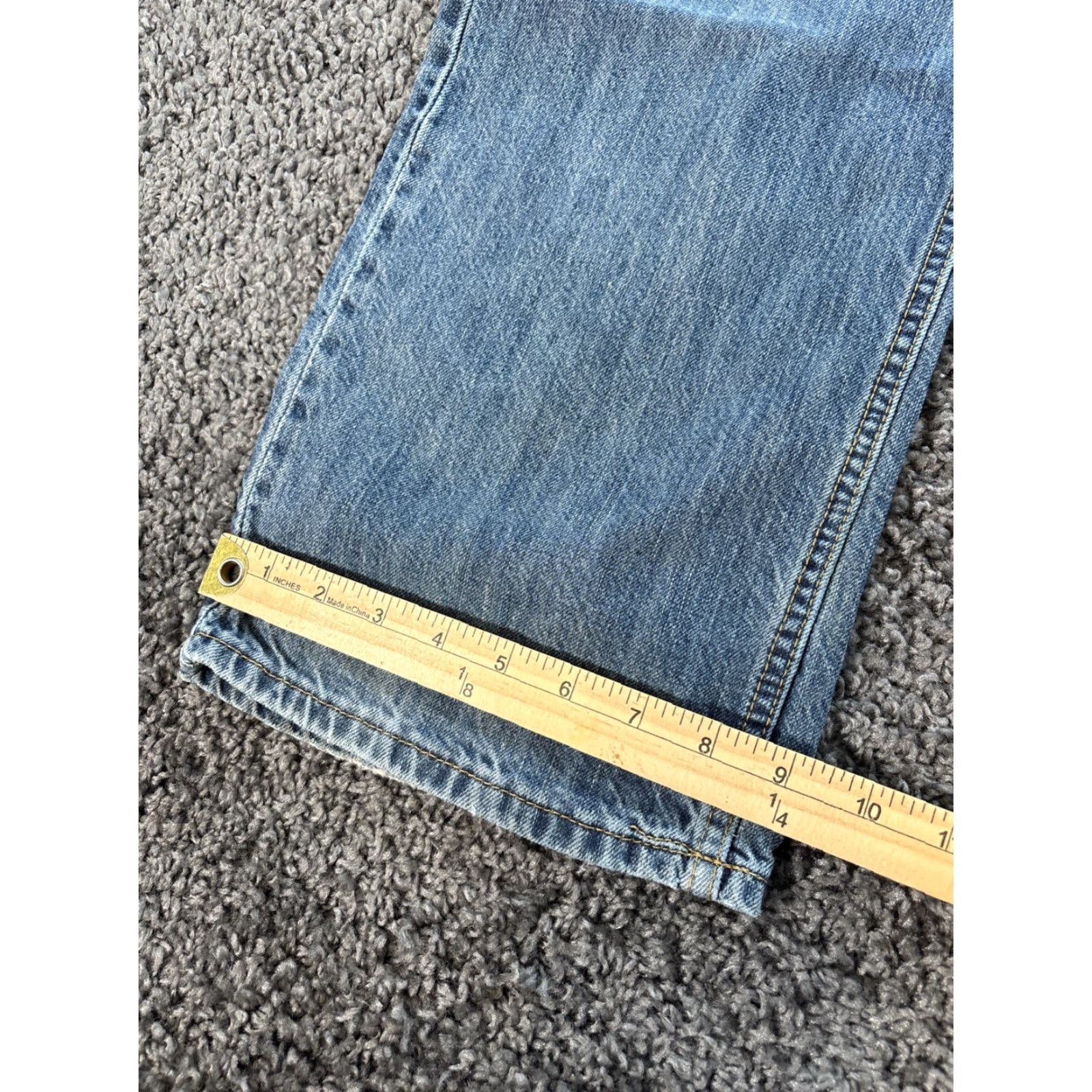 Nautica VINTAGE Nautica Jeans Mens 34x30 Blue Medium Wash Cotton Baggy Wide Y2K Jeans Men Size US 34 / EU 50 - 3 Thumbnail