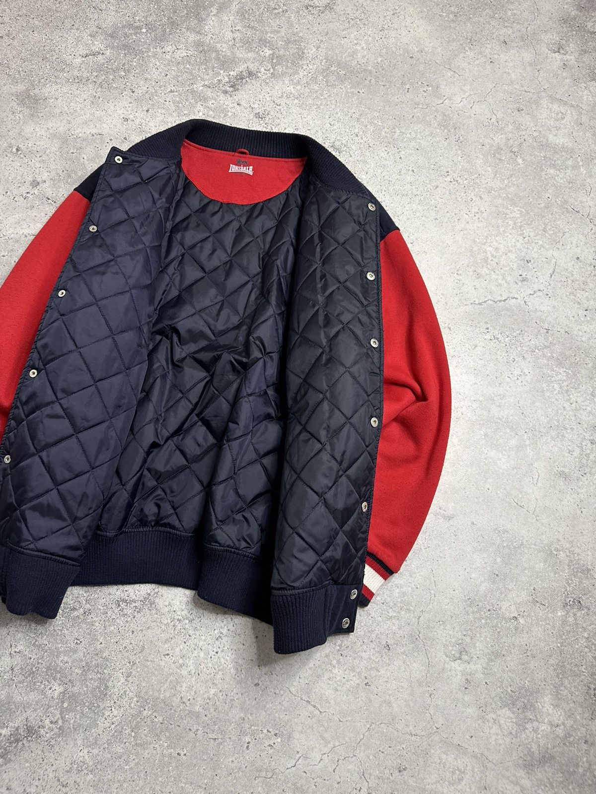 Lonsdale Lonsdale England Big Embroidered Logo Navy Bomber Jacket Size US XL / EU 56 / 4 - 13 Thumbnail
