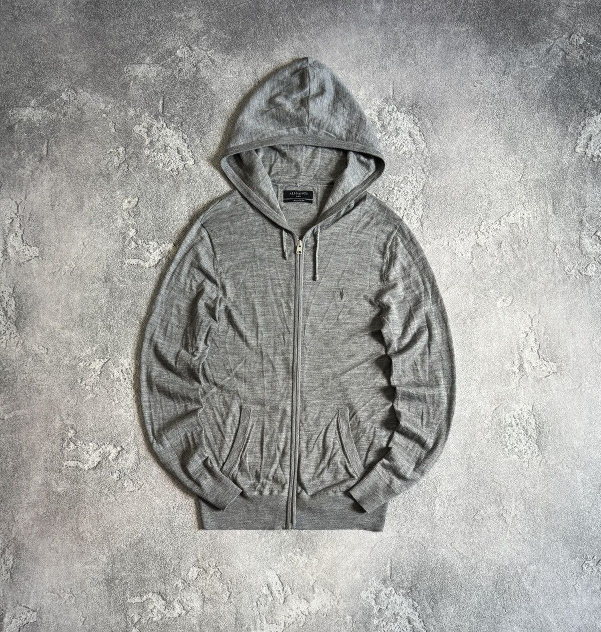 Allsaints Allsaints L merino mode zip hoodie jumoer knitwear pullover Size US L / EU 52-54 / 3 - 4 Thumbnail