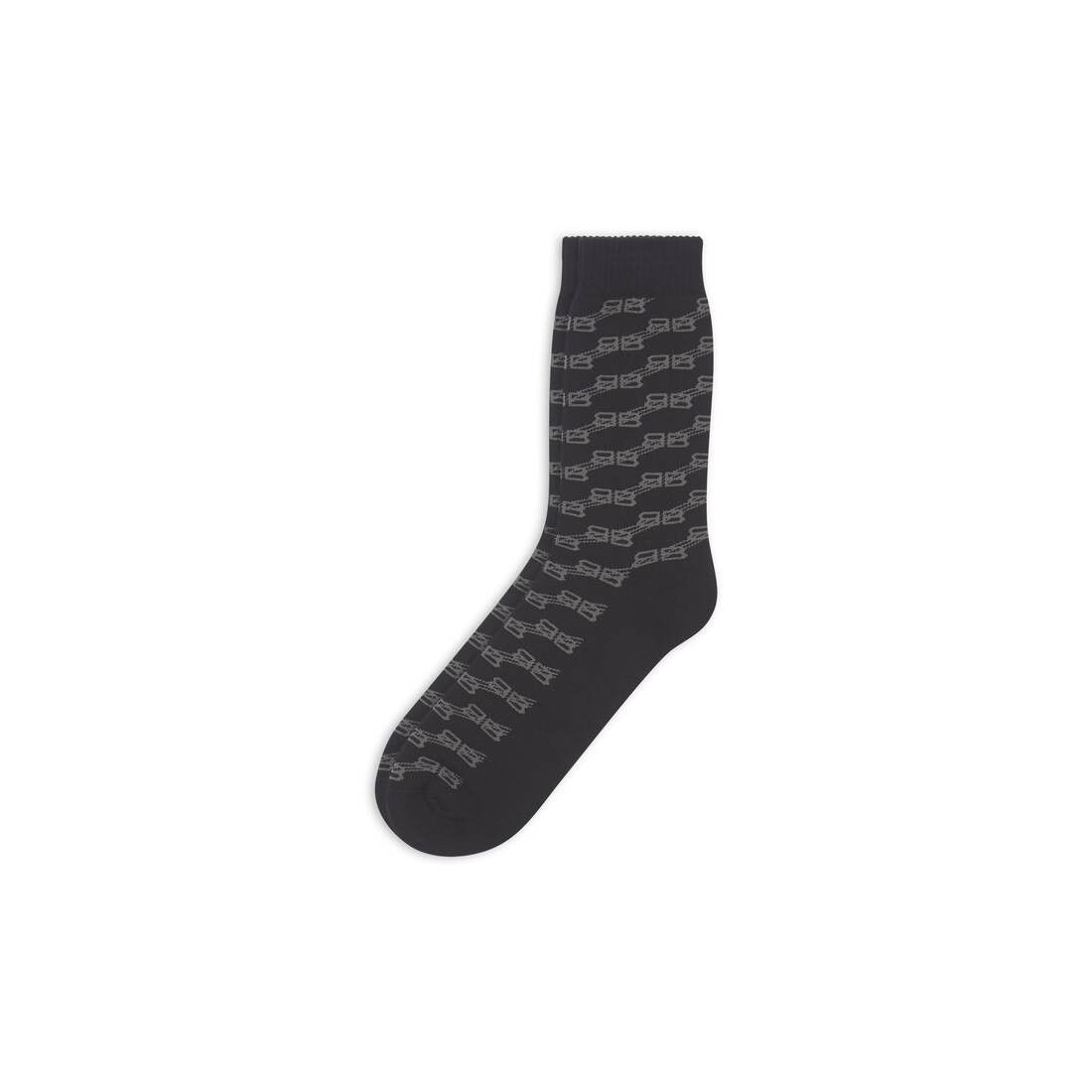 Balenciaga o1mt1gz0724 Size: L / BB Monogram Socks in Black Size ONE SIZE - 2 Thumbnail
