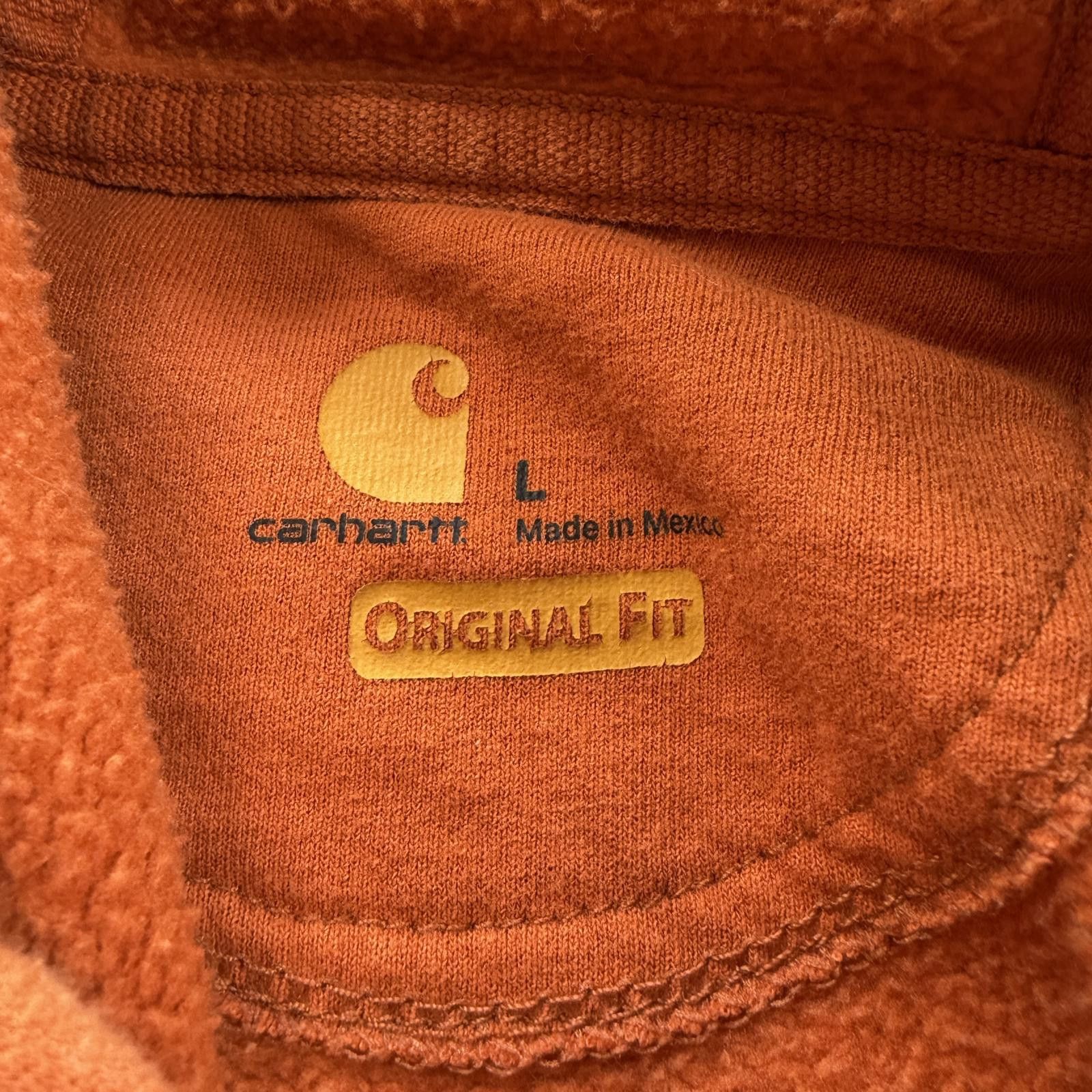 Carhartt Carhartt K288 Orange Pullover Hoodie Men L Original Fit Work Size US L / EU 52-54 / 3 - 4 Thumbnail
