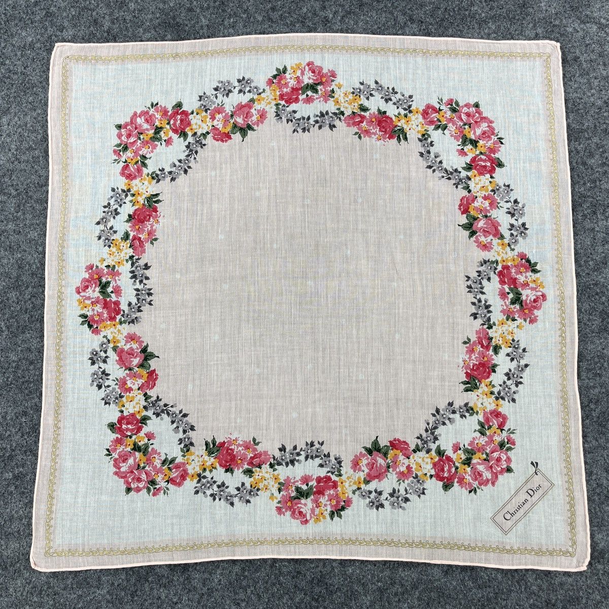 Vintage Christian Dior Handkerchief / Bandana / Neckerchief B146 Size ONE SIZE - 4 Thumbnail
