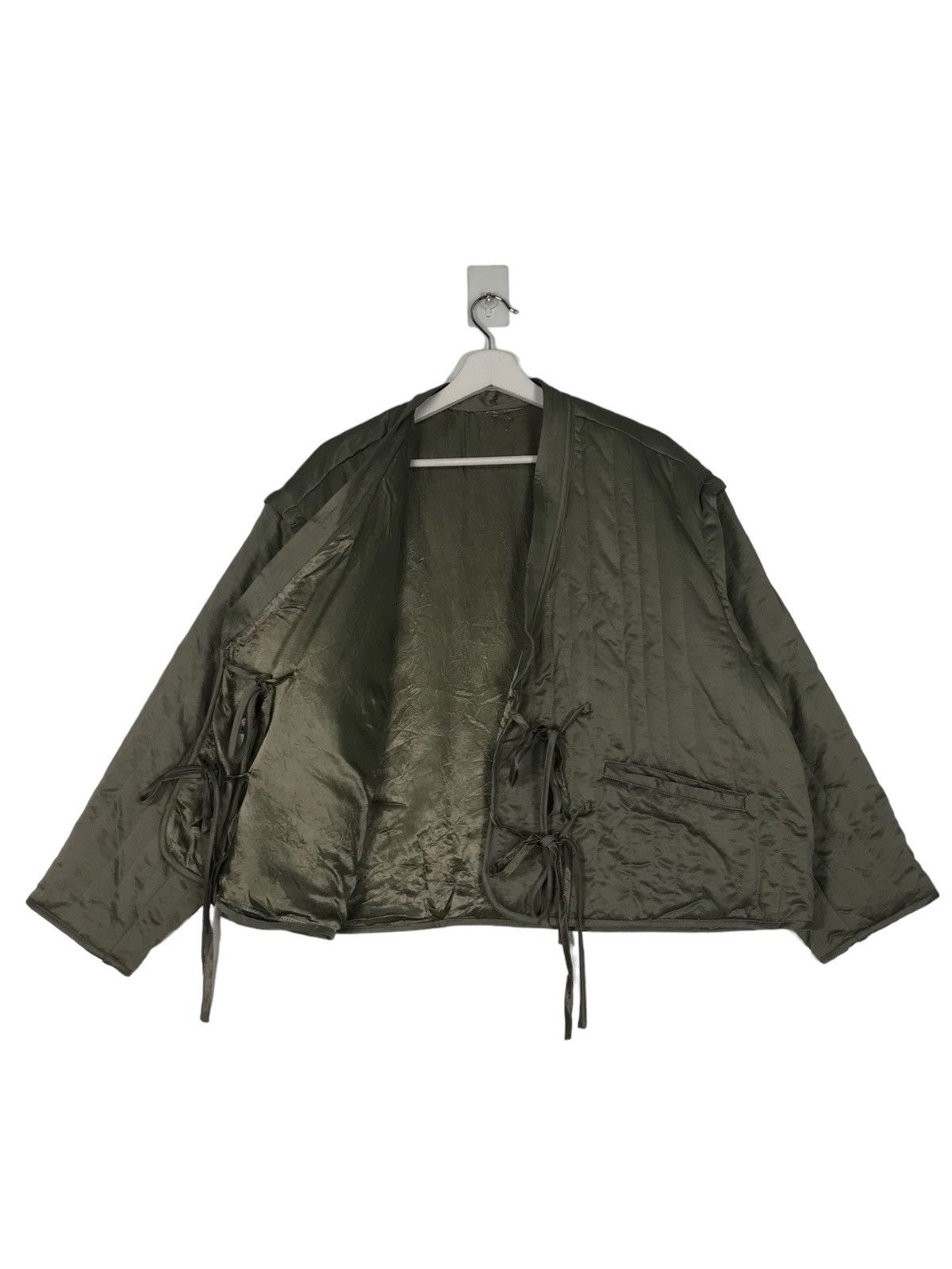 Japanese Brand 🔥 SOLOV ASYMETRIC CROP LINER JACKET Size US M / EU 48-50 / 2 - 6 Thumbnail