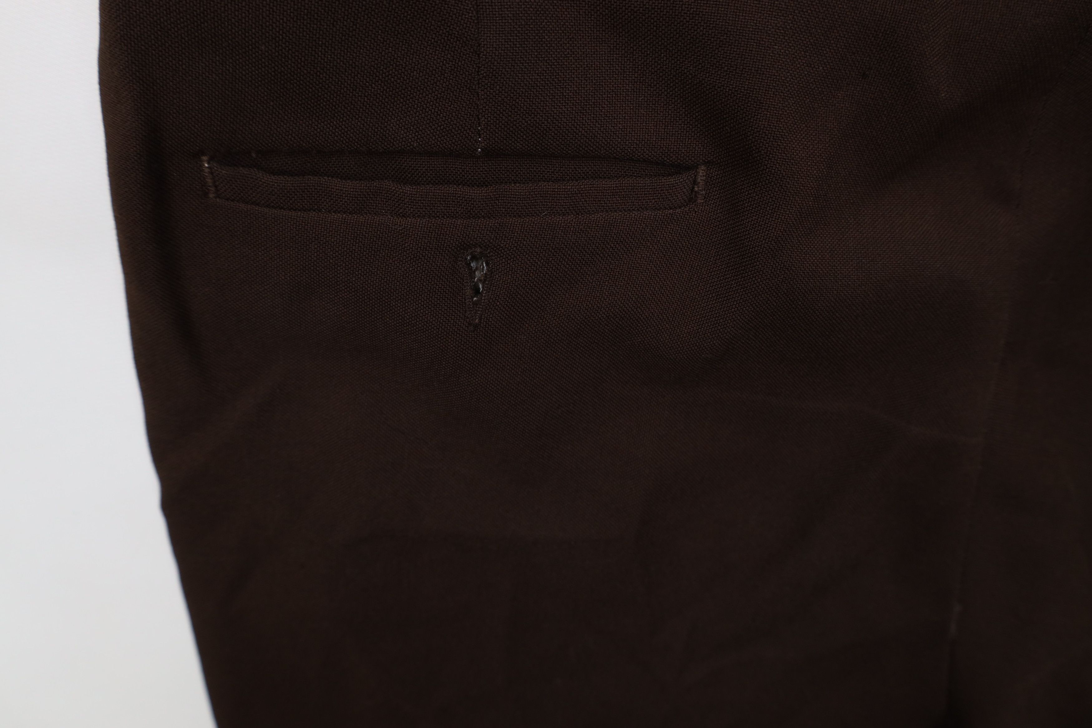 Vintage Vintage 70s Streetwear Flared Wide Leg Chino Pants Brown USA Size US 38 / EU 54 - 9 Thumbnail