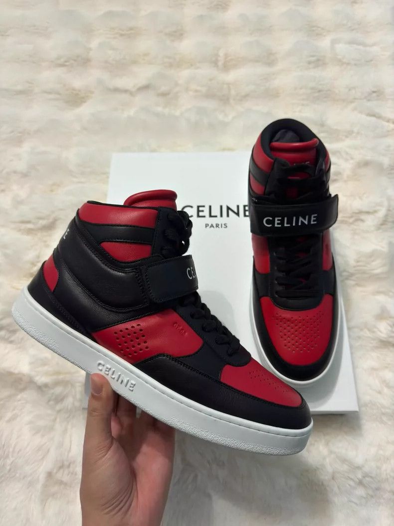 Celine Black and red sports shoes