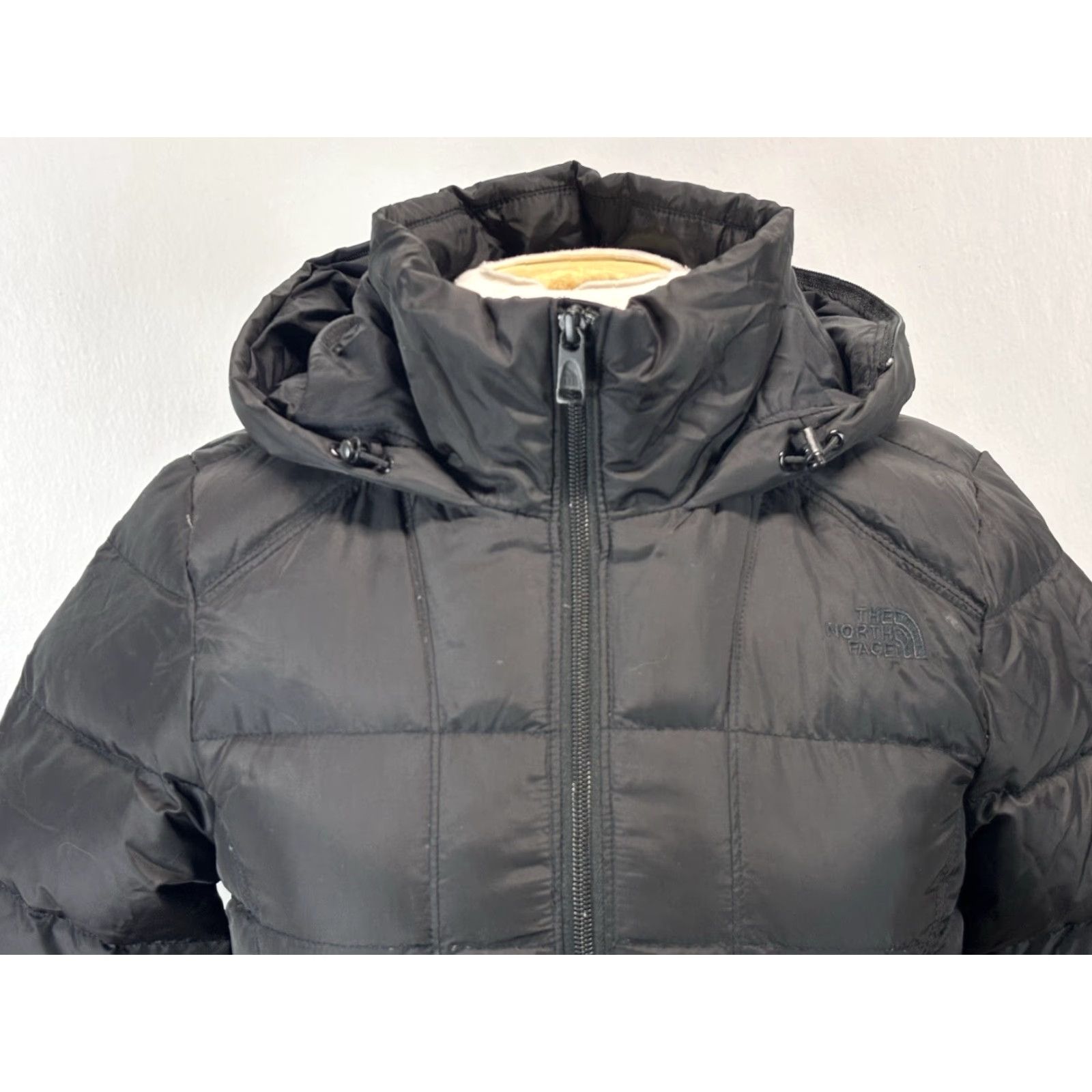 The North Face THE NORTH FACE Puffer Jacket Parka Women XS / TP Black Down Hooded Full Zip Insulated Logo Winter Fall Size XS / US 0-2 / IT 36-38 - 6 Thumbnail