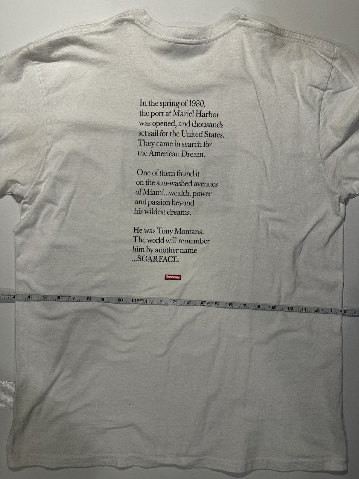 Supreme Scarface Tee Size US XL / EU 56 / 4 - 7 Thumbnail