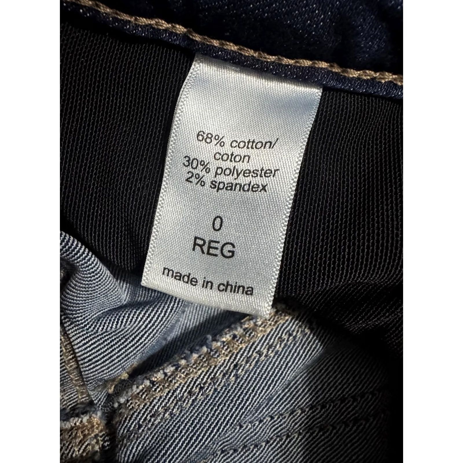 Vintage Maurices Everflex High-Rise Women's Jeans Size 0 Regular Blue Denim Dark Wash 26x29 Slim? Size 26" / US 2 / IT 38 - 3 Thumbnail