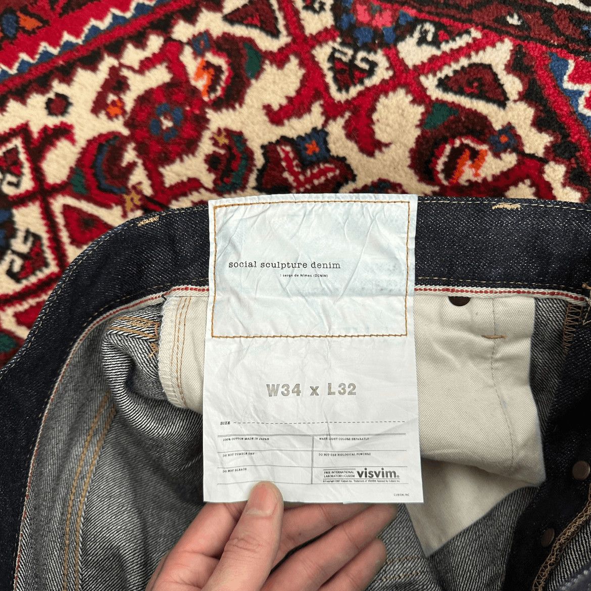 Visvim Visvim Visvim 18AW 01.2RW Raw Denim-2506 Size US 34 / EU 50 - 7 Thumbnail